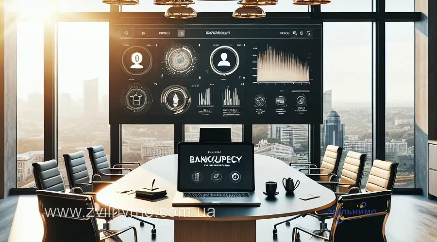 Иллюстрация к разделу «Банкрутство: законодавство та практика 2025» у статті «Зростання кількості банкрутств в Україні - аналіз тенденцій 2025 року»