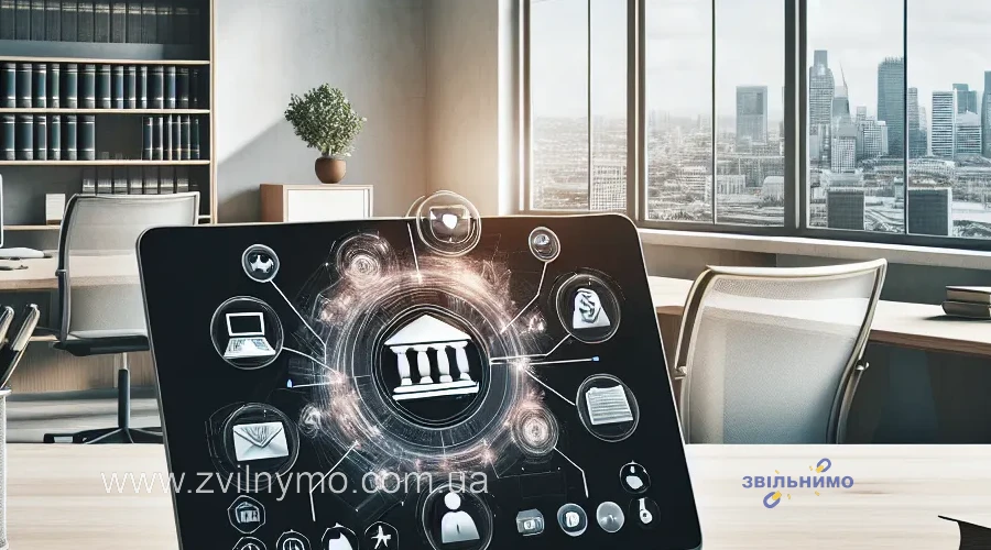 Иллюстрация к разделу "# Процес закриття виконавчих проваджень онлайн: покрокова інструкція" в статье "Впровадження електронного документообігу у процедурі закриття виконавчих проваджень — нові державні ініціативи"