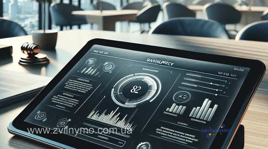 Иллюстрация к разделу «Практичні інструменти для управління банкрутством» у статті «Як банкрутство впливає на власника бізнесу та його подальшу діяльність»